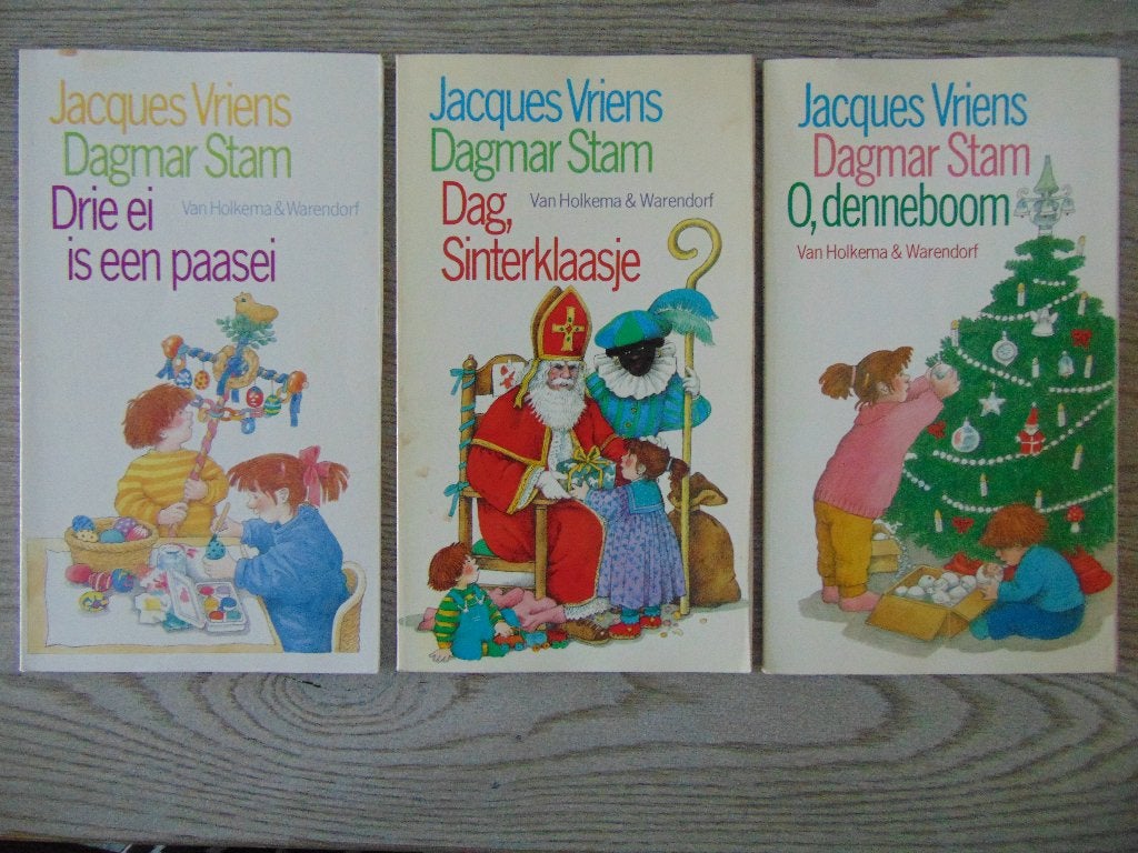 Jacques Vriens - Dag, Sinterklaasje + O, dennenboom + Paasei, Ophalen of Verzenden, Gelezen, Jacques Vriens, Fictie algemeen