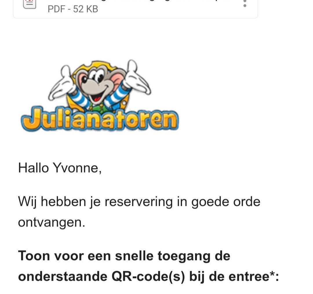 Julianatoren. 3 entreebewijzen voor vrijdag 3 juli, Drie personen of meer