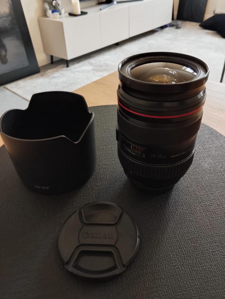 Canon EF 24-70mm f/2.8L USM - als nieuw!, Audio, Tv en Foto, Fotografie | Lenzen en Objectieven, Ophalen of Verzenden, Refurbished