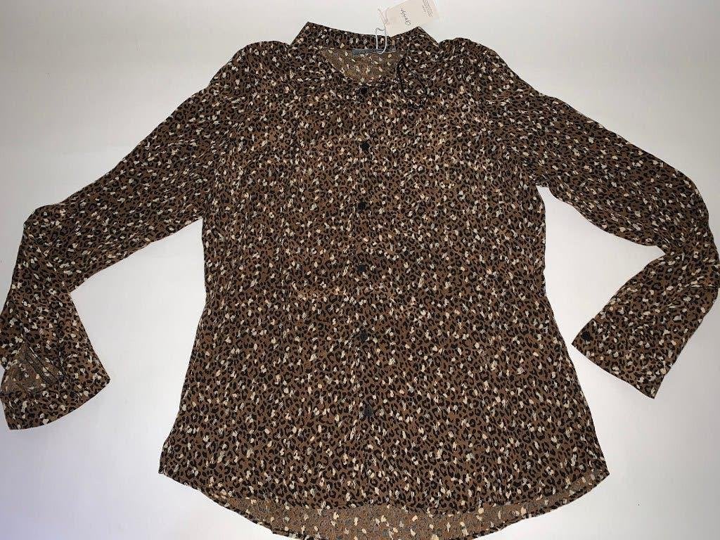GEISHA blouse S 36 *~~nieuw~~*, Kleding | Dames, Blouses en Tunieken, Verzenden, Nieuw, Maat 36 (S), Bruin