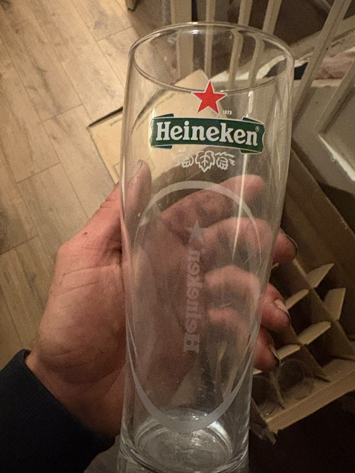 33 Heineken bierglazen - Ellipse Core 50 CL, Ophalen of Verzenden, Nieuw, Glas of Glazen, Heineken