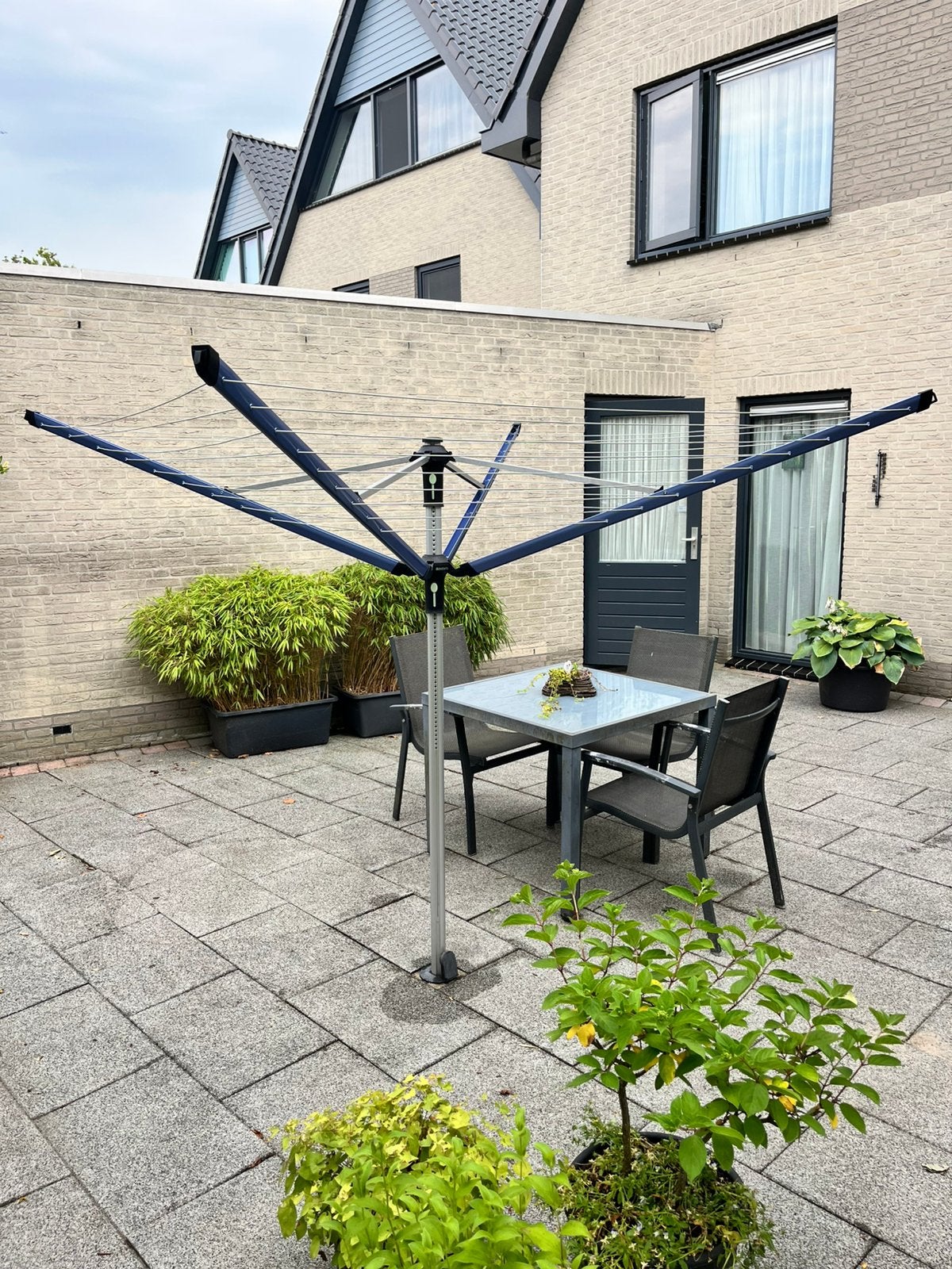 Brabantia droogmolen met hoes zgan 50 meter lijn, Ophalen, Zo goed als nieuw, Droogmolen