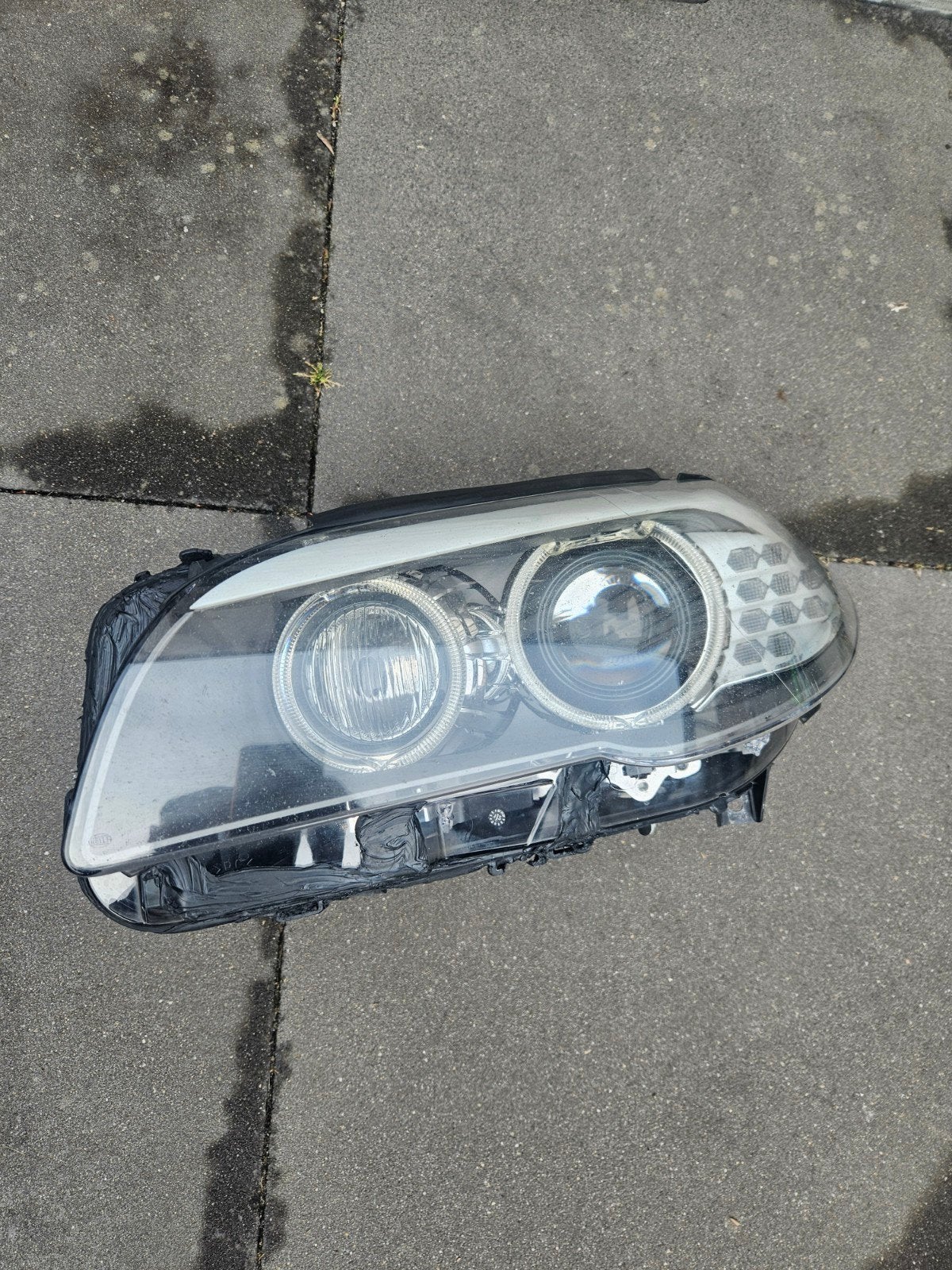 BMW 5 Serie E60 E61 Koplamp Rechts Xenon Adaptive, Ophalen, Gebruikt, BMW