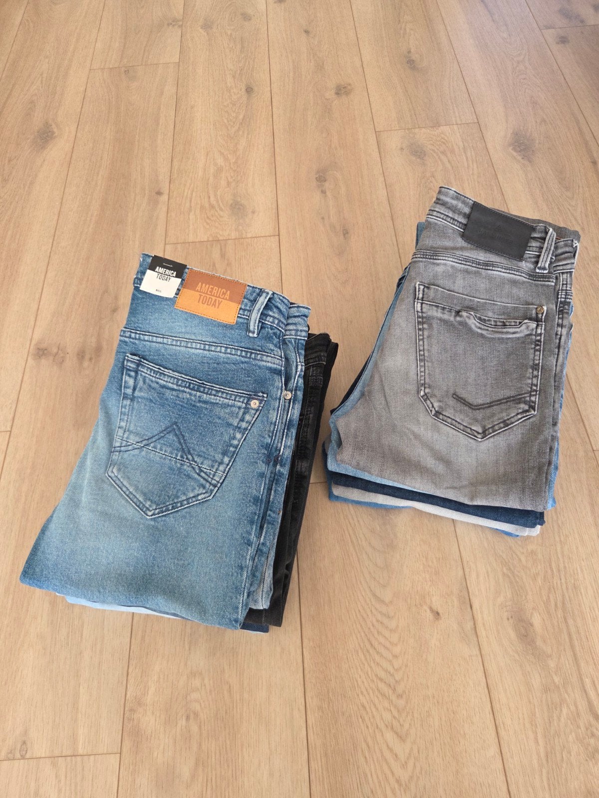 10x Slim Fit Jeans W28/L32 (America Today & The Sting), Blauw, W32 (confectie 46) of kleiner, Ophalen of Verzenden, Zo goed als nieuw