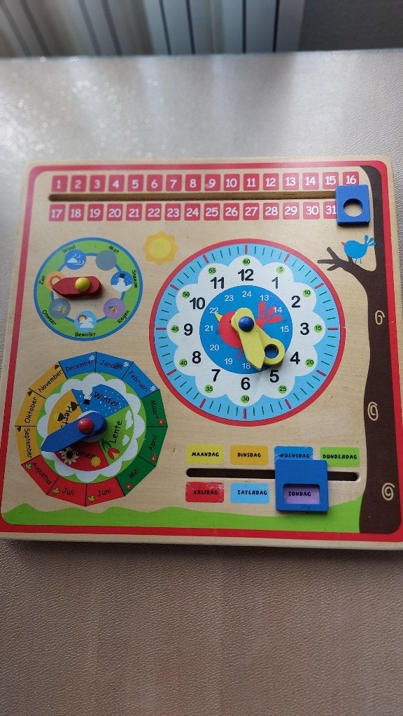 klokbord van New classic toys, Ophalen of Verzenden, Gebruikt, Overige typen