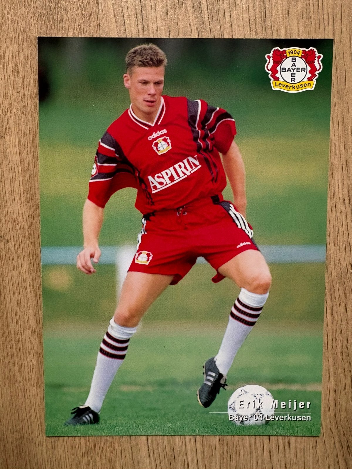 Fotokaart Erik Meijer (Bayer Leverkusen, PSV)., Ophalen of Verzenden, Nieuw, PSV, Spelerskaart