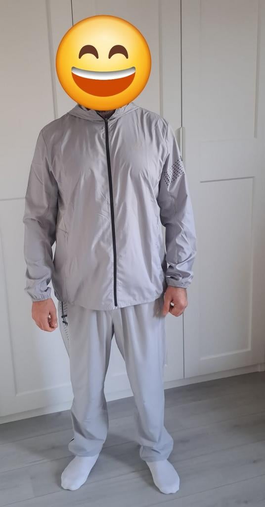 Asics Icon trainingspak - grijs - nieuw - XL, Kleding | Heren, Sportkleding, Ophalen of Verzenden, Grijs, Asics, Algemeen