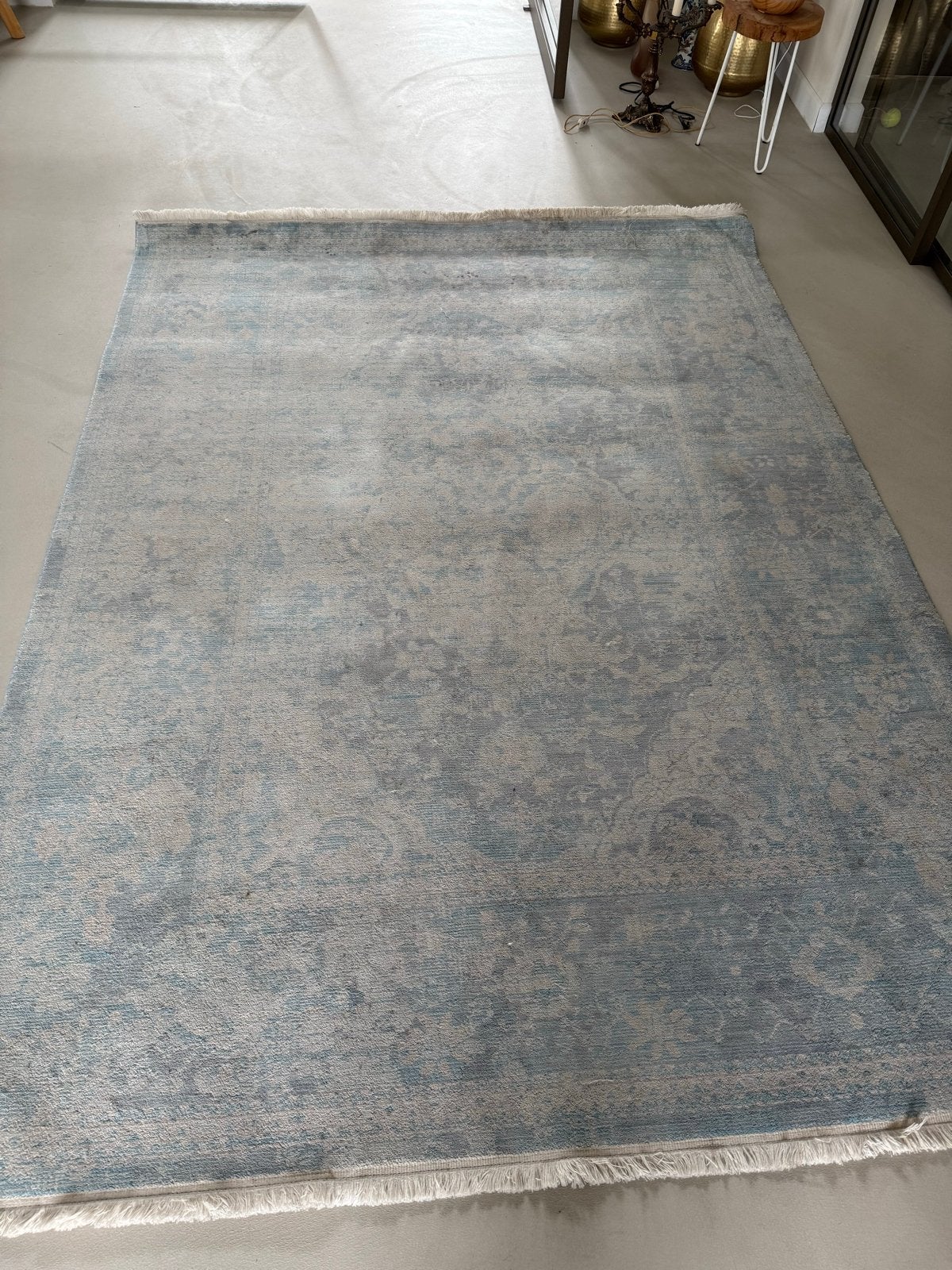 Lifa Living Vloerkleed New Persian Faded Blue 170x230 cm, Ophalen, Blauw, 150 tot 200 cm, 200 cm of meer