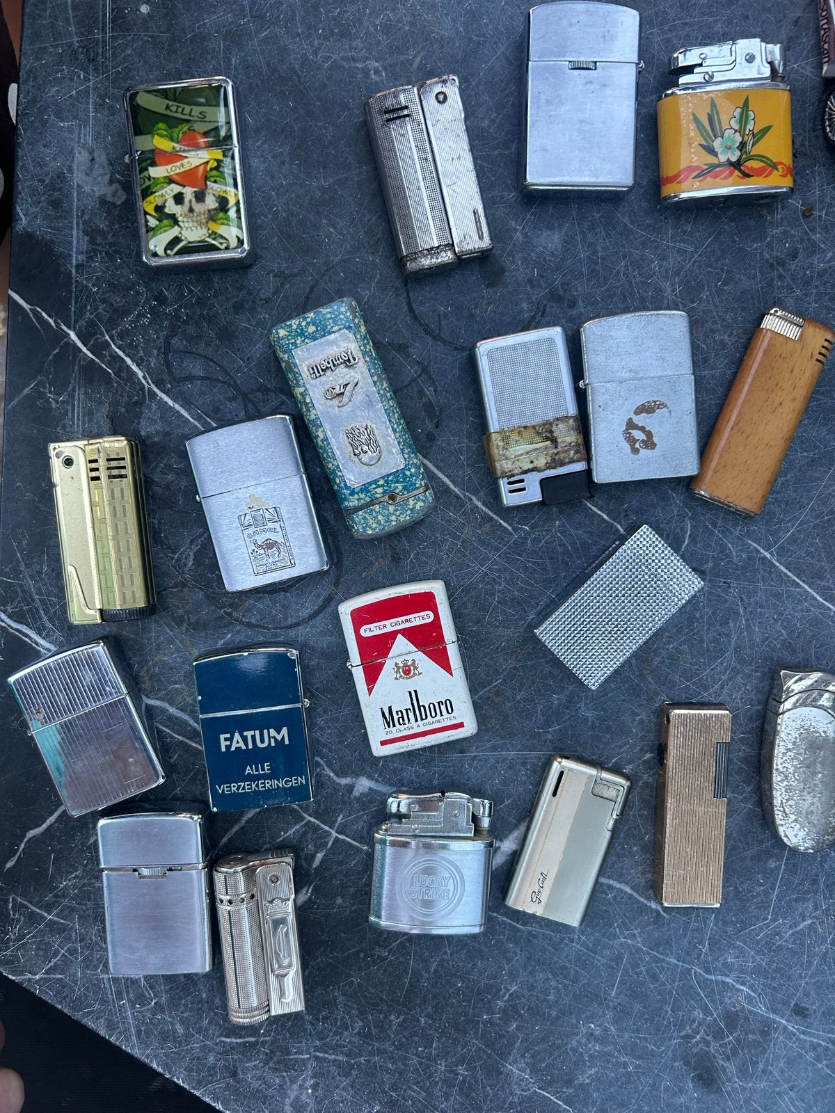 Vintage aanstekers - Diverse merken en modellen, Ophalen of Verzenden, Gebruikt, Aansteker