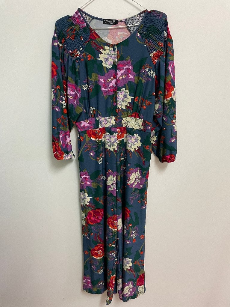 Jump12 - Fleurige Natura jumpsuit maat L (1), Kleding | Dames, Ophalen of Verzenden, Zo goed als nieuw, Maat 38/40 (M)