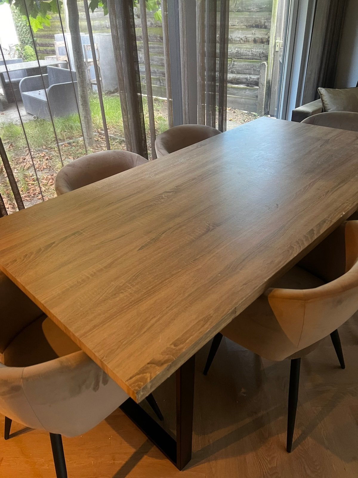 Eettafel, Huis en Inrichting, Ophalen, Gebruikt, 200 cm of meer, 50 tot 100 cm