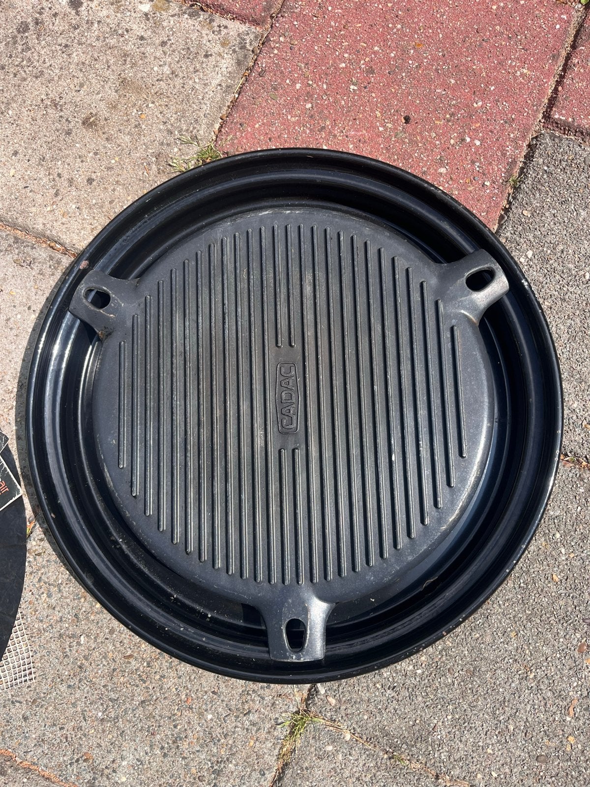 Scottelbraai met stang en aansluiting voor gasfles, Ophalen, Gebruikt