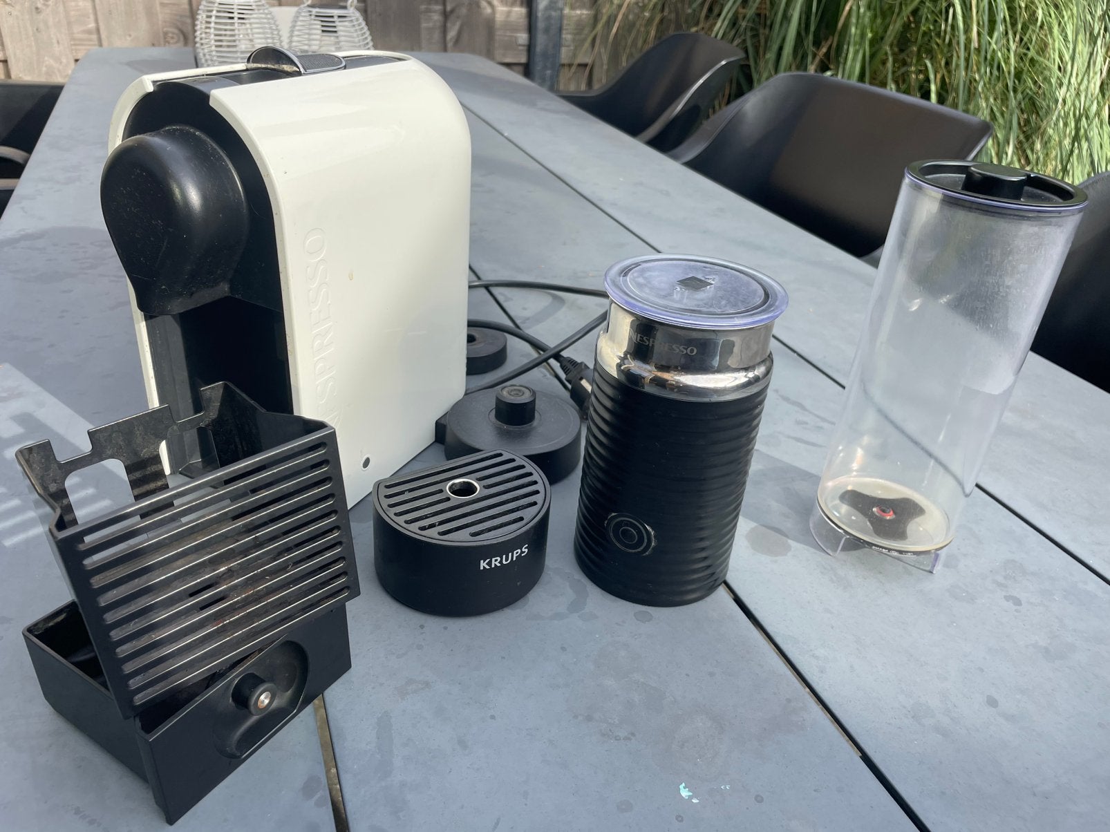 Krups Nespresso XN260* wit onderdelen, Ophalen of Verzenden, Gebruikt, Espresso apparaat