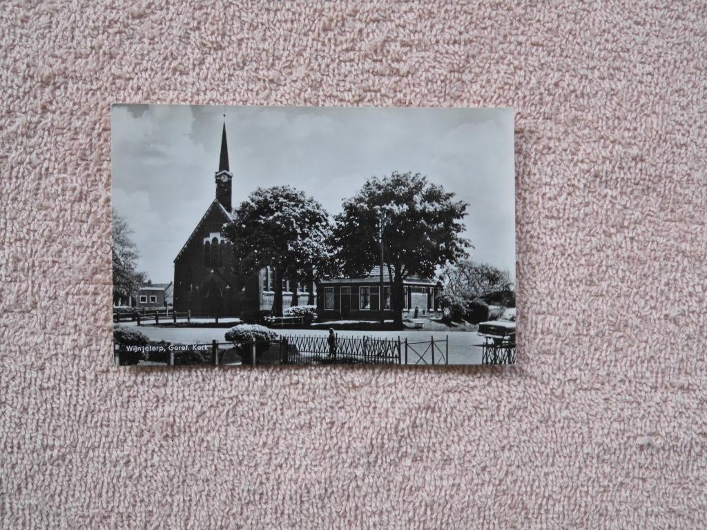 Wijnjeterp , Geref Kerk., Verzamelen, Ansichtkaarten | Nederland, Ophalen of Verzenden, 1940 tot 1960, Ongelopen, Friesland