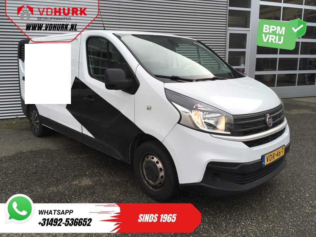 Fiat Talento 1.6 MJ 120 pk L2 EXPORT 3 Pers/ 2xSchuifdeur/ N, Voorwielaandrijving, Gebruikt, 4 cilinders, Origineel Nederlands
