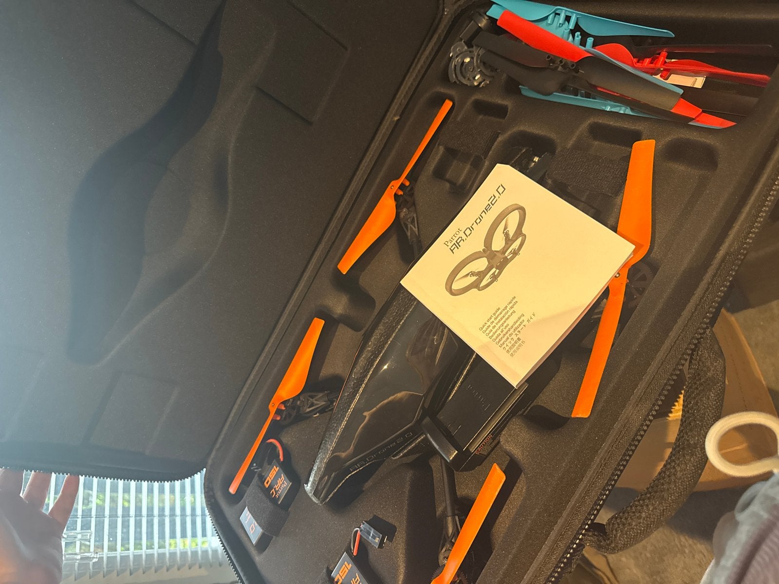 Parrot AR.Drone 2.0 - Gebruikt, Audio, Tv en Foto, Drones, 250 tot 900 gram, Basiskwaliteit, Minder dan 100 meter, Niet werkend