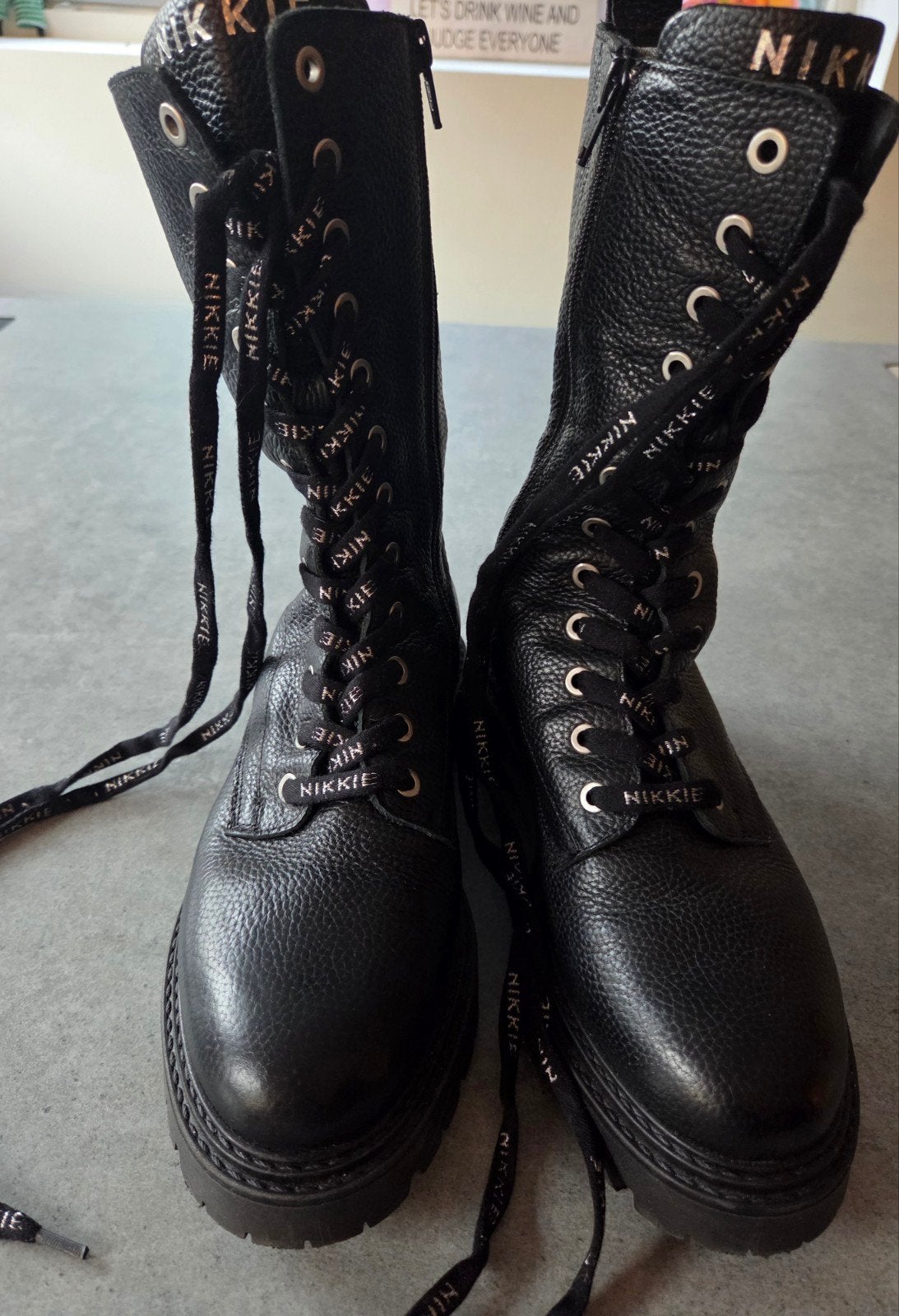 Nikkie boots, maat 38 - Zo goed als nieuw!, Kleding | Dames, Zwart, Ophalen of Verzenden, Zo goed als nieuw, Nikkie