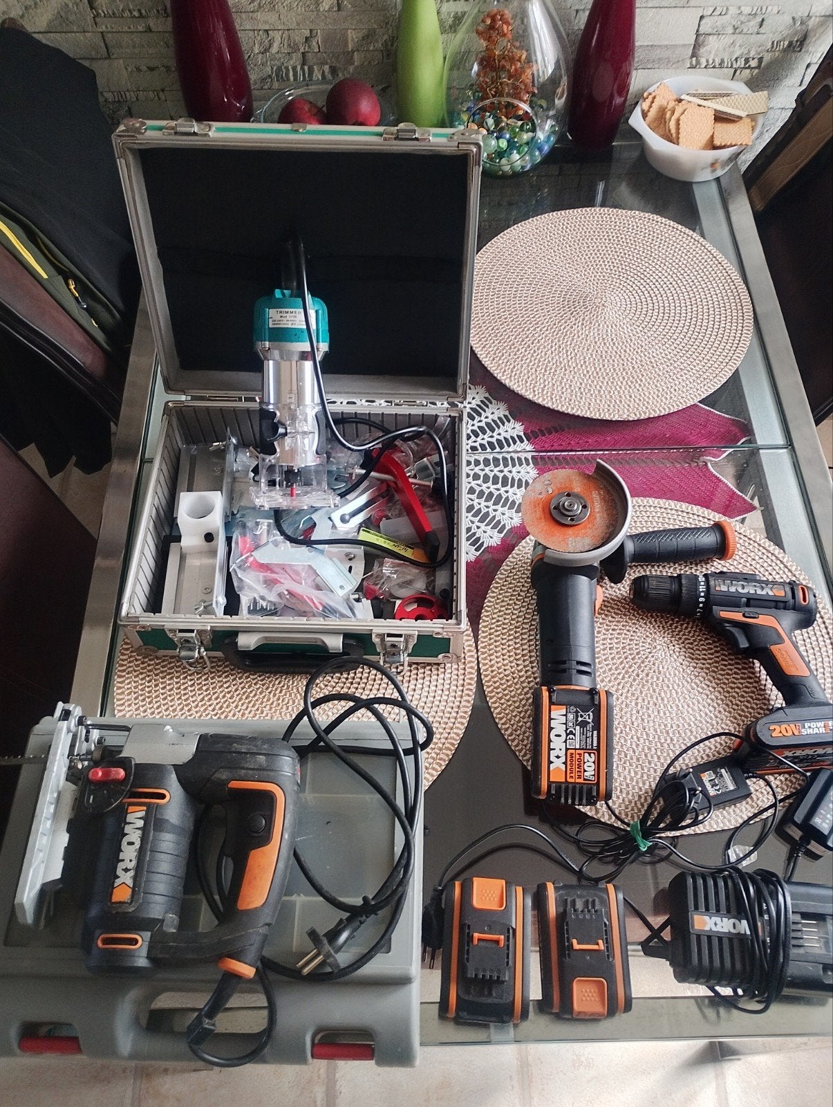 Worx Accuboormachine, Haakse Slijper, Tacker en meer, Ophalen of Verzenden, Gebruikt, Accuboormachine