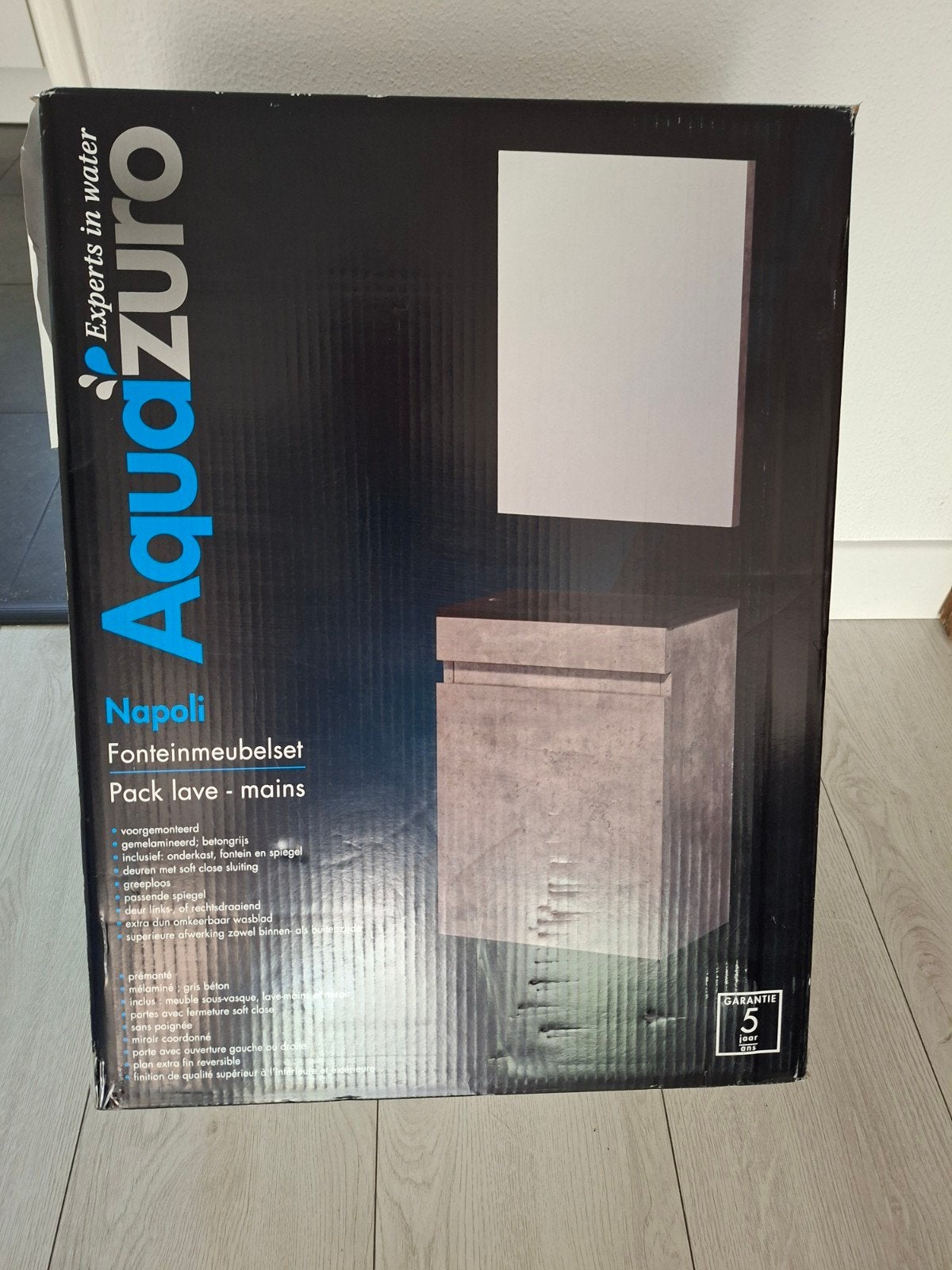 Aquazuro Napoli Fonteinmeubelset - Betongrijs, Ophalen, Minder dan 50 cm, Nieuw, Minder dan 25 cm
