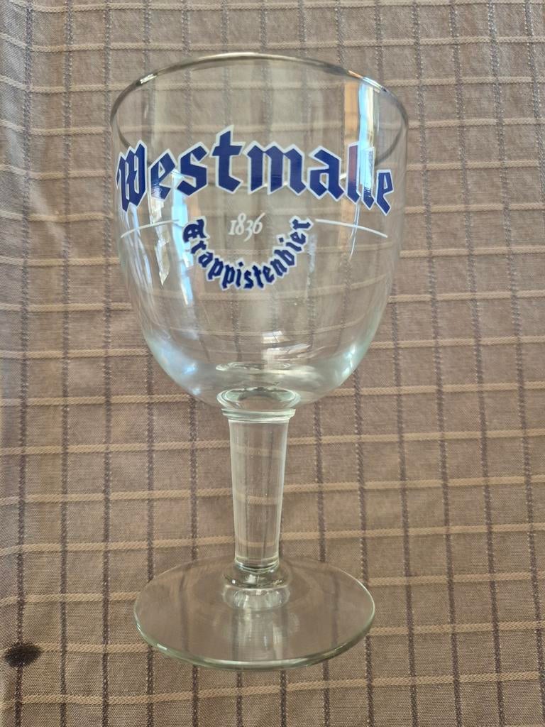 Westmalle trappistenbier glazen, Ophalen of Verzenden, Glas, Overige stijlen, Glas of Glazen