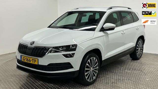 Skoda Karoq 1.0 TSI Ambition Business automaat benzine navig, Gebruikt, 1261 kg, 116 pk, Wit