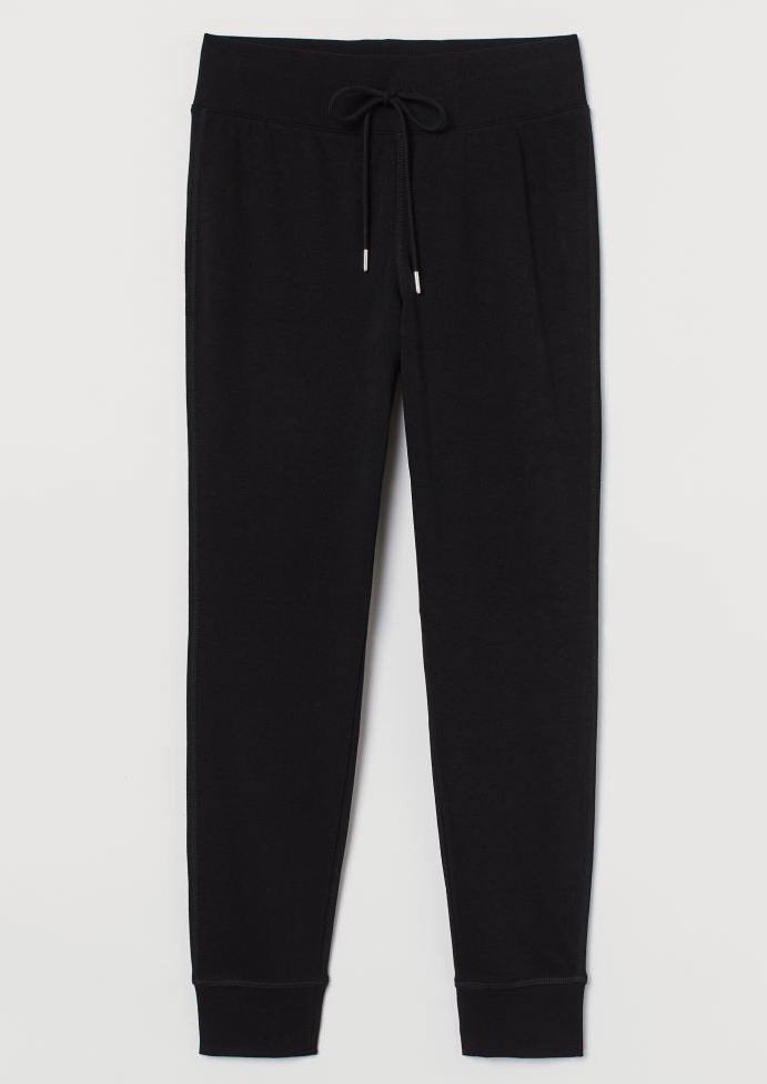 H&M zwart joggers broek sweatpants maat M, Kleding | Dames, Maat 38/40 (M), H&M, Zwart, Nieuw