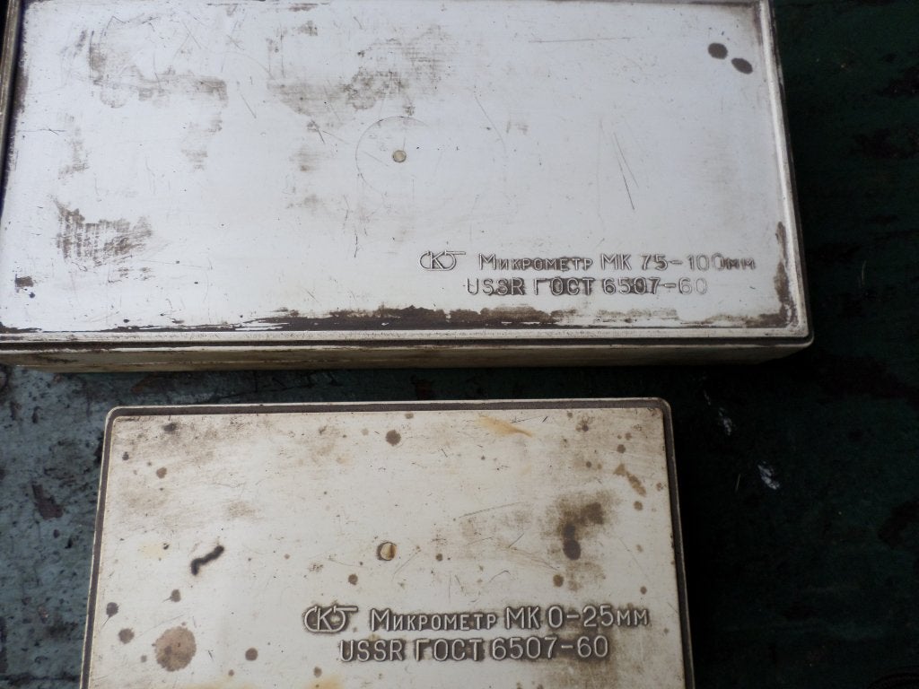 Micrometer, set van twee, Ophalen