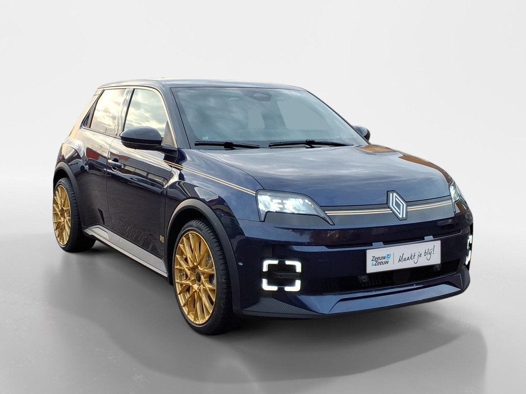 Renault 5 urban range iconic cinq 40 kWh | Bleu d'Or 3/25 |, 12 maanden, Stof, Zwart, Blauw
