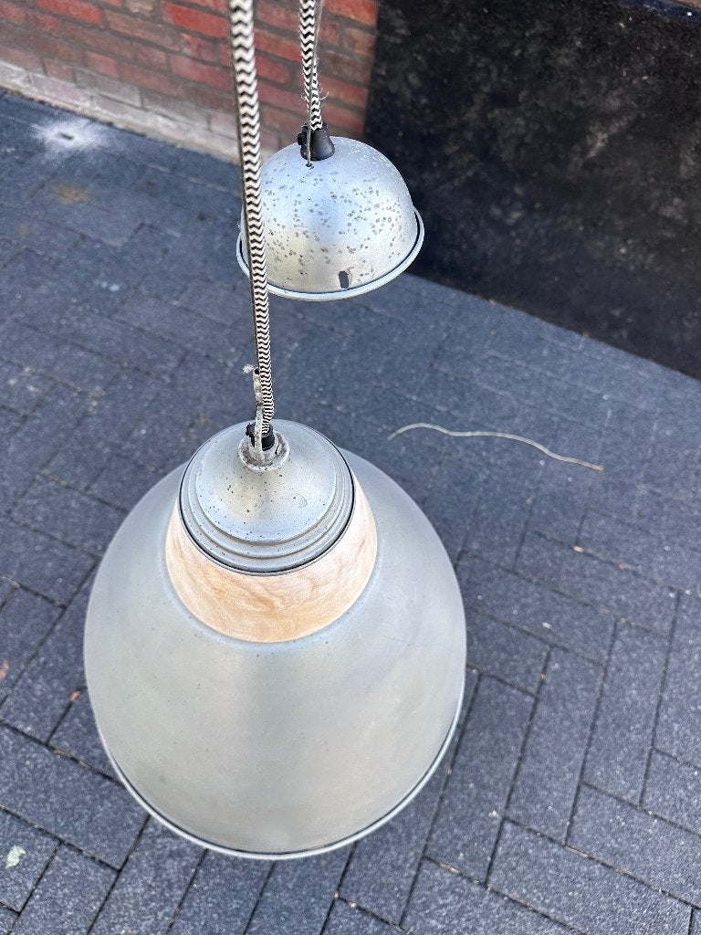 Hanglamp (industrieel), Ophalen, Gebruikt, Metaal, E27 (groot)