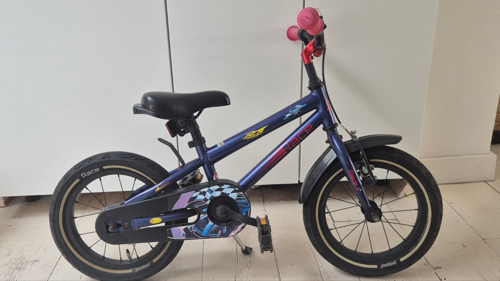 Kinderfiets 14 inch fiets jongensfiets meidenfiets, Ophalen, Terugtraprem, Gebruikt, Minder dan 16 inch