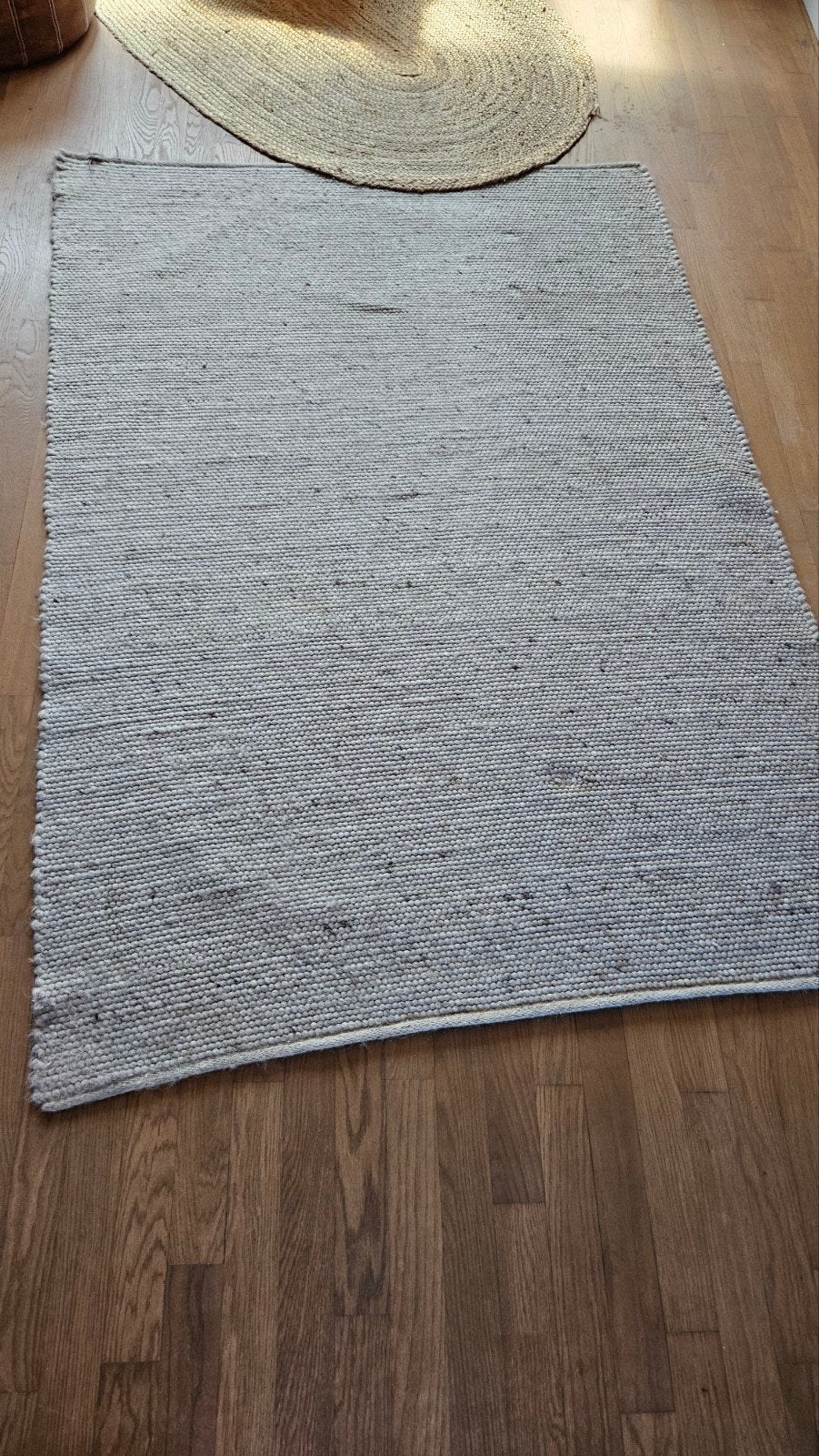 FRAAI Vloerkleed Wise - Wit/Naturel - 140x200 cm, Ophalen, Gebruikt, 100 tot 150 cm, Modern, Natuurlijk, Handgeweven