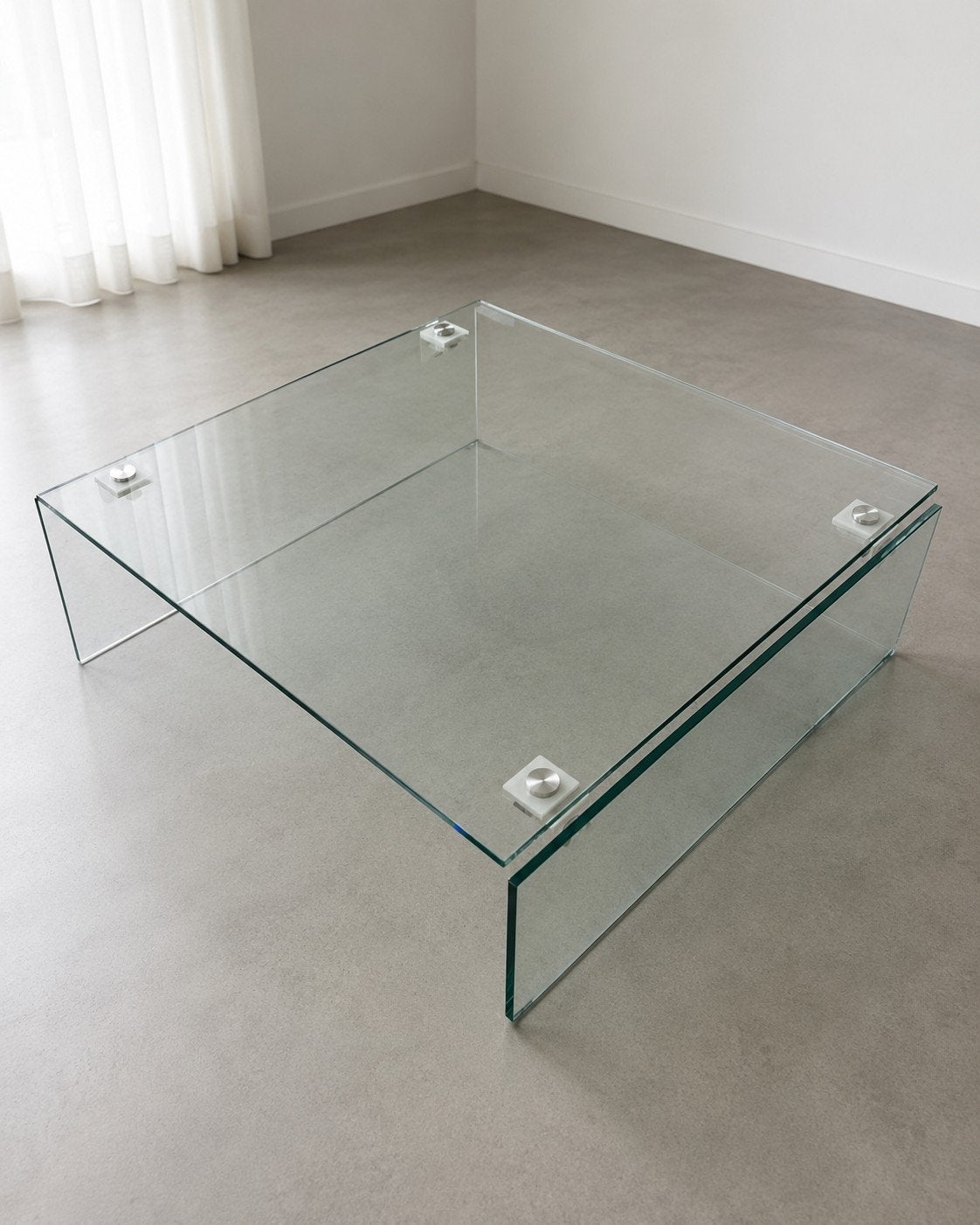 Rolf Benz Design Salontafel 100x100 Glas - Perfecte Staat, Huis en Inrichting, Ophalen of Verzenden
