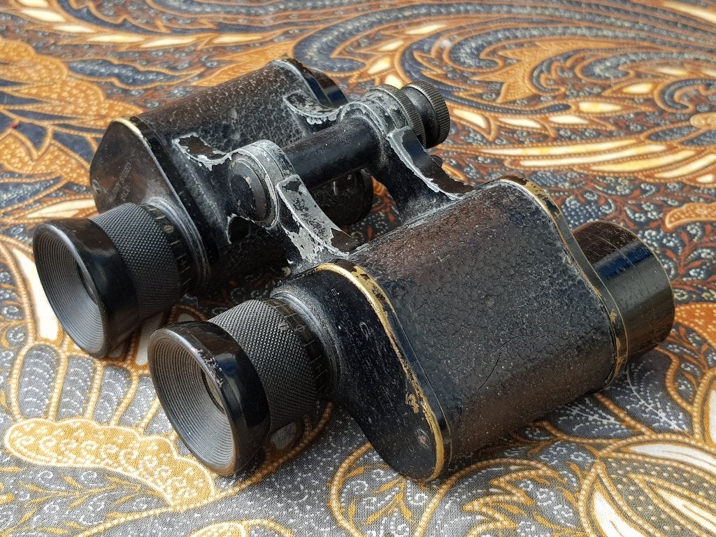 Mooie originele antieke militaria verrekijker uit Amerika., Antiek en Kunst, Ophalen of Verzenden