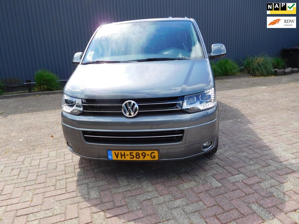 Volkswagen Transporter 2.0 TDI L2H1 DC Comfortline zeer comp, Auto's, Bestelauto's, Euro 5, Gebruikt, Zwart, 4 cilinders