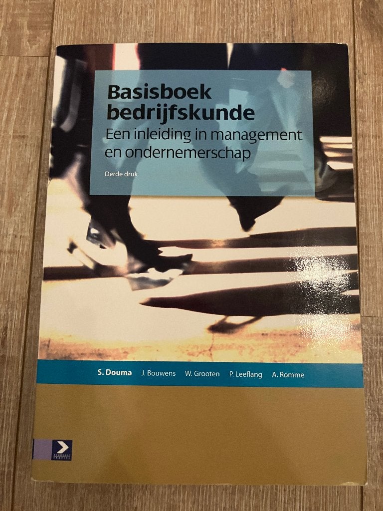 Basisboek bedrijfskunde - S. Douma, Boeken, Ophalen, Gelezen, Economie en Marketing