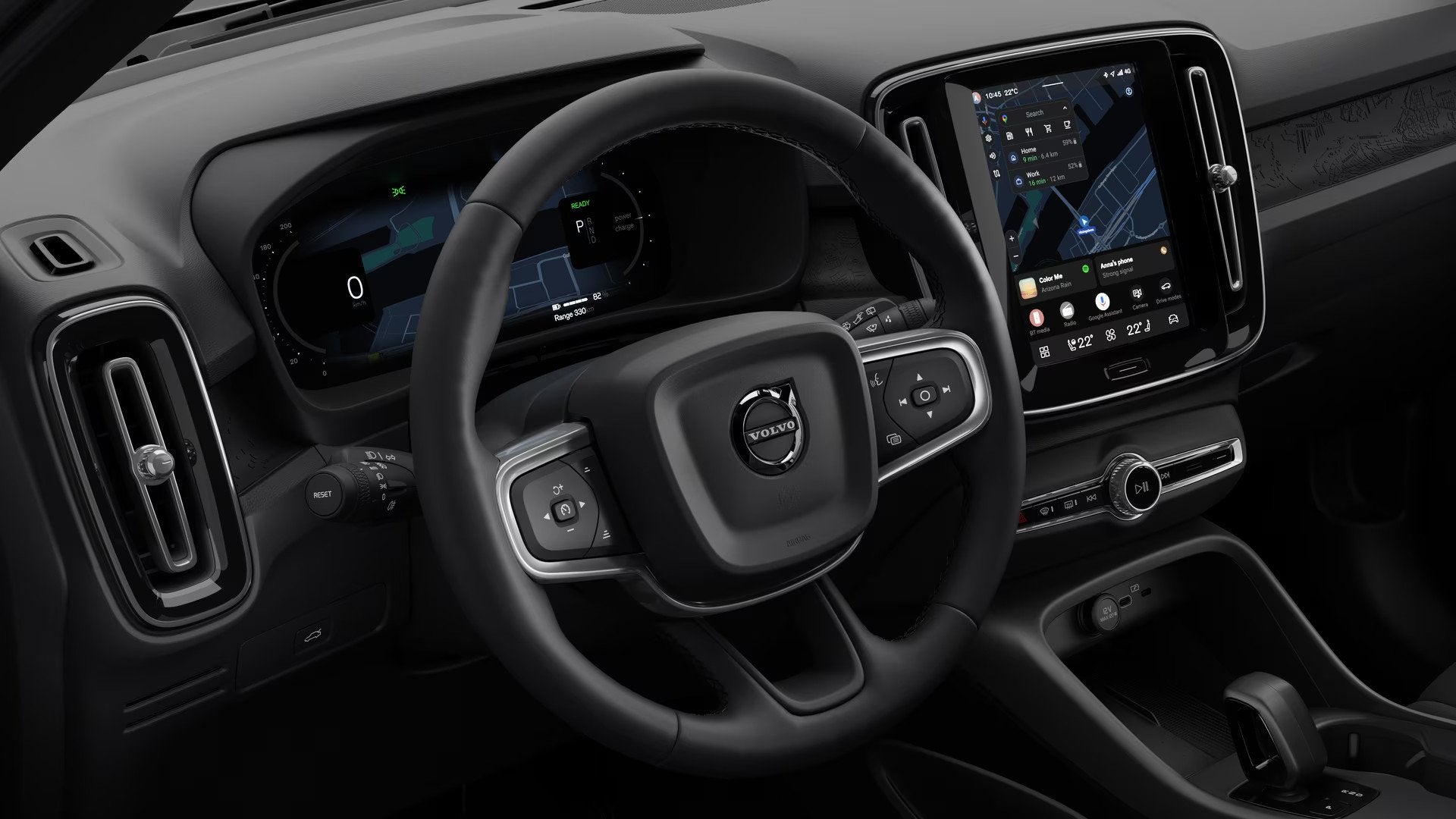 Volvo EX40 Single Motor Plus Europe 70 kWh | Adaptieve cruis, Auto's, Volvo, Zwart, 420 min, Nieuw, SUV of Terreinwagen
