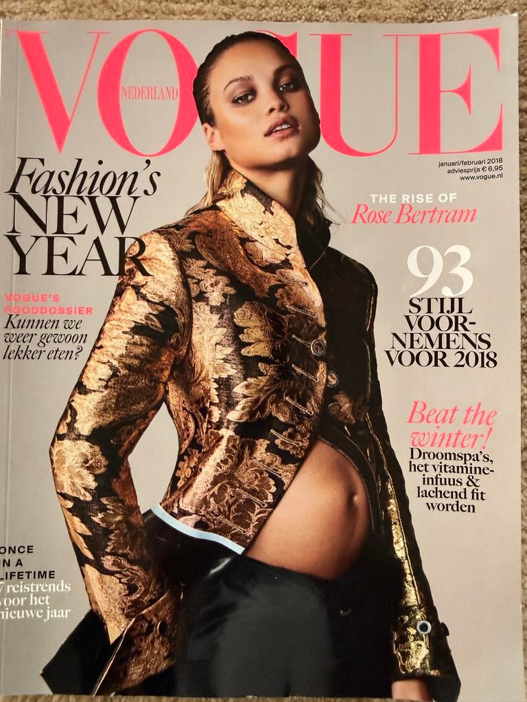 Vogue Nederland januari/februari 2018, Ophalen of Verzenden, Gelezen, Glossy
