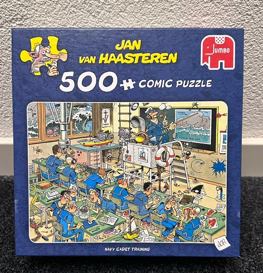 Jan van Haasteren puzzel NAVY CADET TRAINING 500 stukjes, Ophalen of Verzenden, 500 t/m 1500 stukjes, Zo goed als nieuw, Legpuzzel
