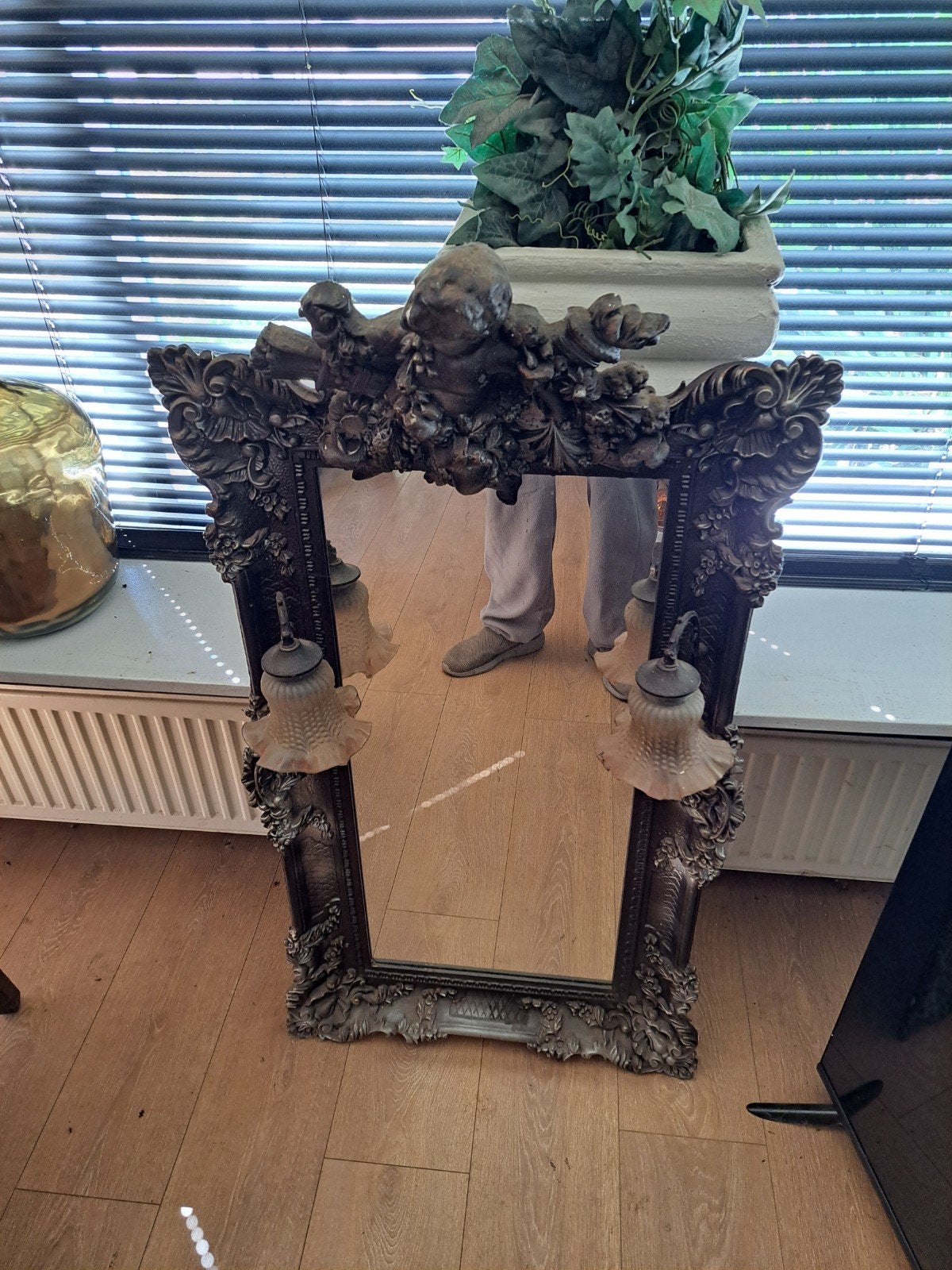 antieke spiegel, Ophalen, Rechthoekig, Minder dan 50 cm, 100 tot 150 cm