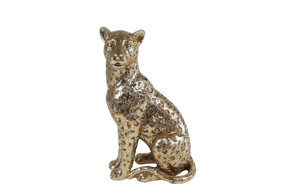Sculptuur "Jaguar / Luipaard" goud, Van Manen Veenendaal, Overige materialen, Toys.gifts@manen.nl, Nieuw