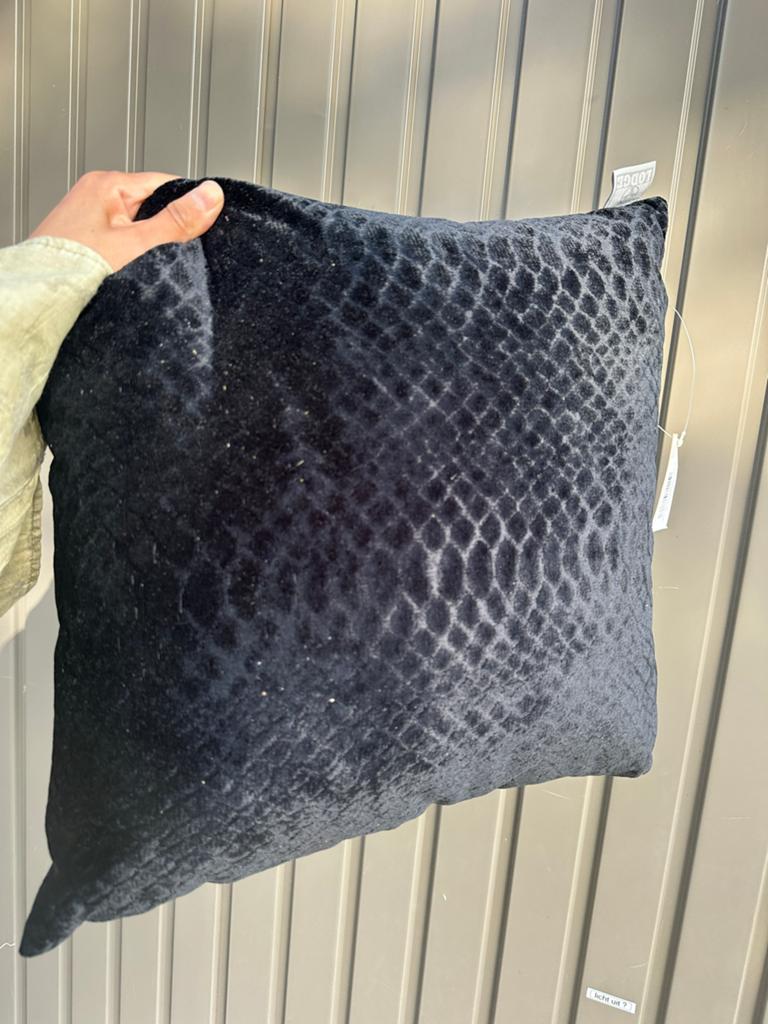 3 Diga Colmore zwarte kussens 45x45, Ophalen of Verzenden, Gebruikt, Zwart, Vierkant