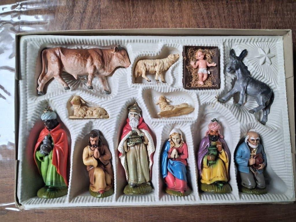 oma's nostalgische kerstgroep made in Germany, Ophalen, Gebruikt