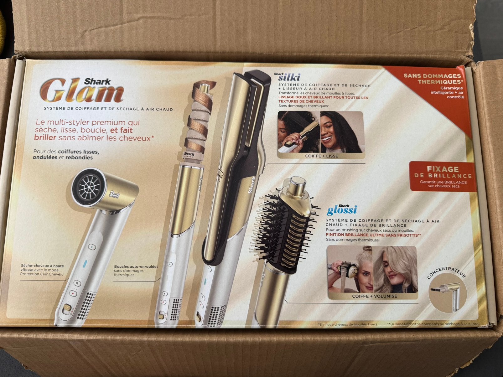 Shark Glam Straight & Waves multistyler 4 in 1, Ophalen of Verzenden, Nieuw, Haarverzorging