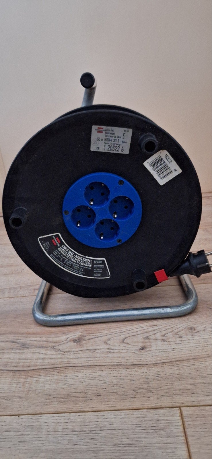 Kabelhaspel 50m Rubber Nieuw, Ophalen of Verzenden, Nieuw, Brennenstuhl, Kabelhaspel