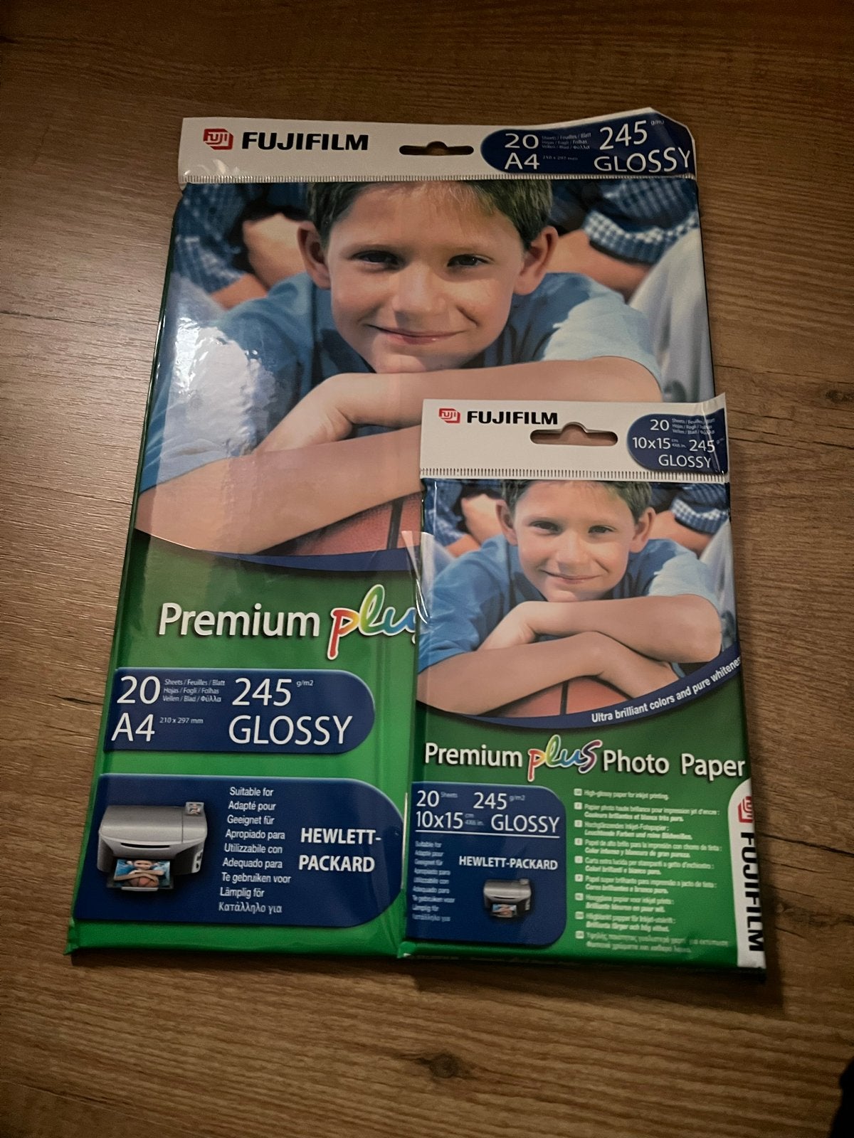 Fujifilm Premium Plus Fotopapier A4 & 10x15 Glanzend, Audio, Tv en Foto, Fujifilm, Nieuw, Glanzend, Fotopapier