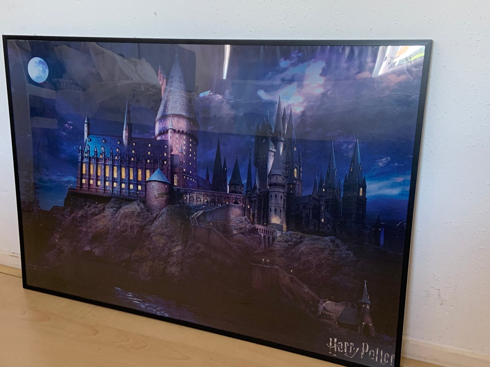 Poster Harry Potter Zweinstein in Lijst 93x62 cm, Ophalen, Zo goed als nieuw, Boek of Poster