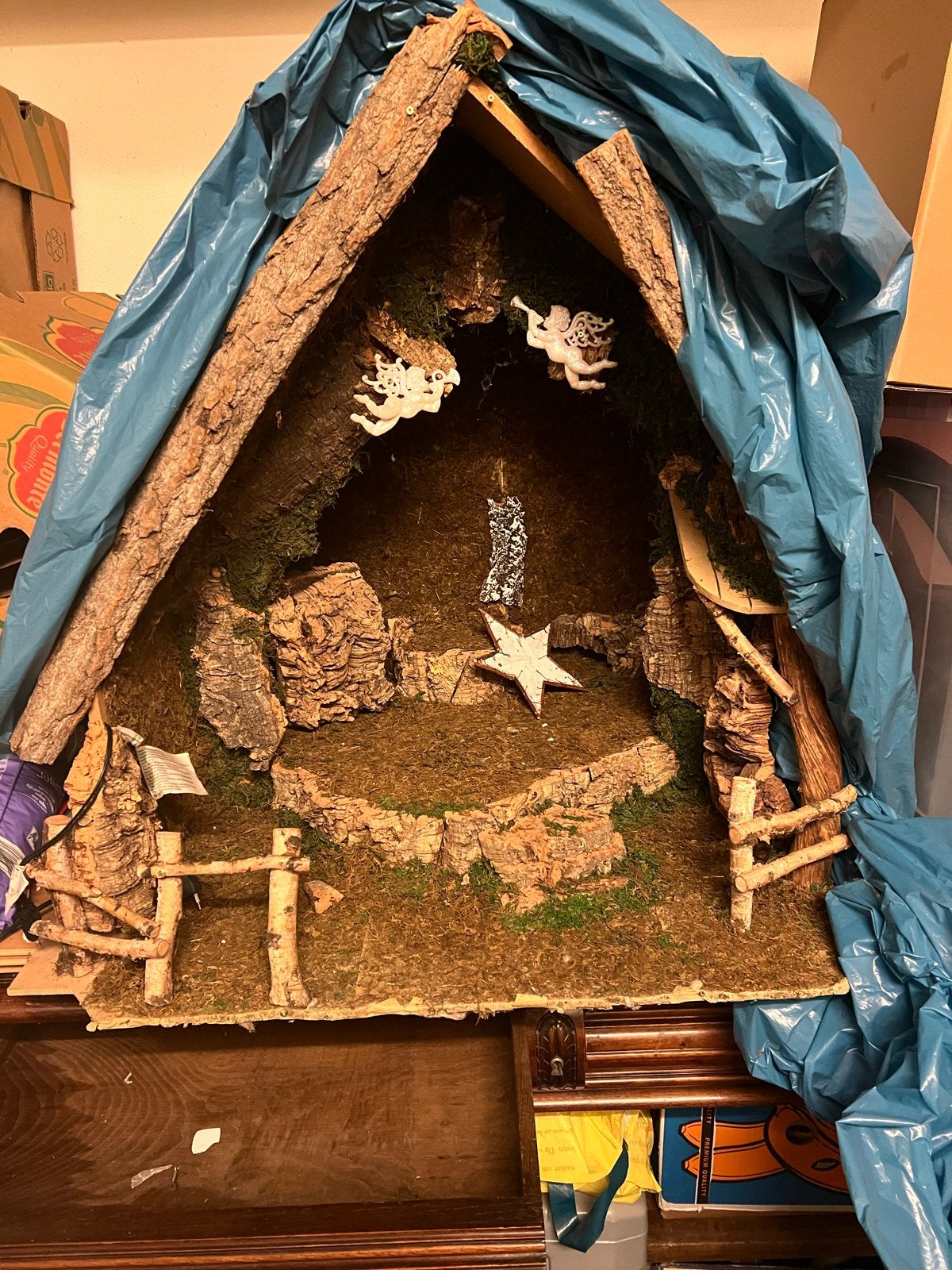 Handgemaakte KerststalDeze, Diversen, Ophalen of Verzenden, Zo goed als nieuw
