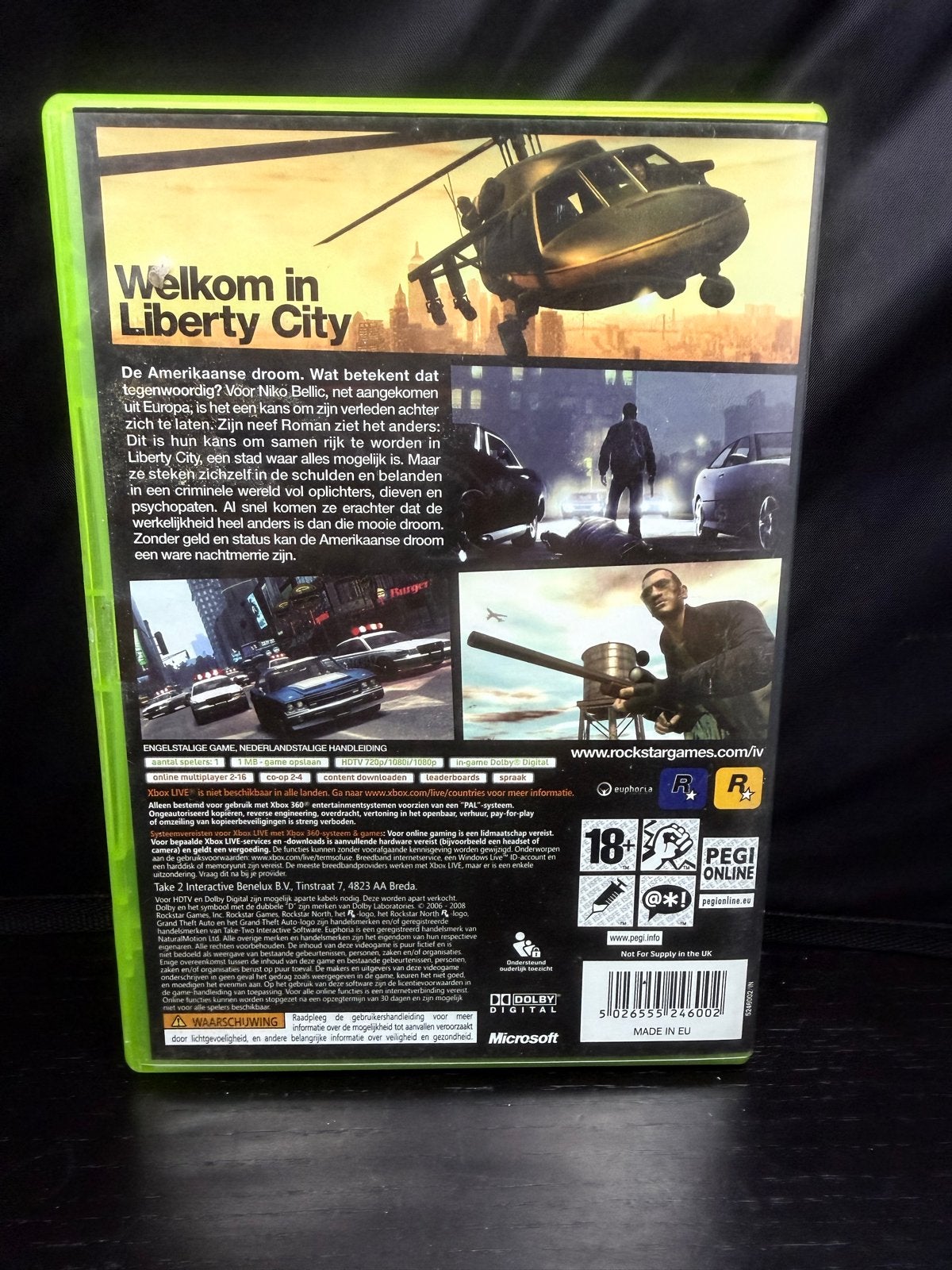 Grand Theft Auto IV (GTA 4) Xbox 360 - Zo goed als nieuw, Avontuur en Actie, Online, S, Vanaf 18 jaar