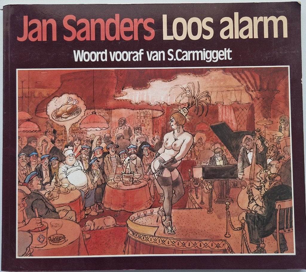 Stripboek - Jan Sanders - Loos alarm, Gelezen, Cartoons, Ophalen of Verzenden, Jan Sanders