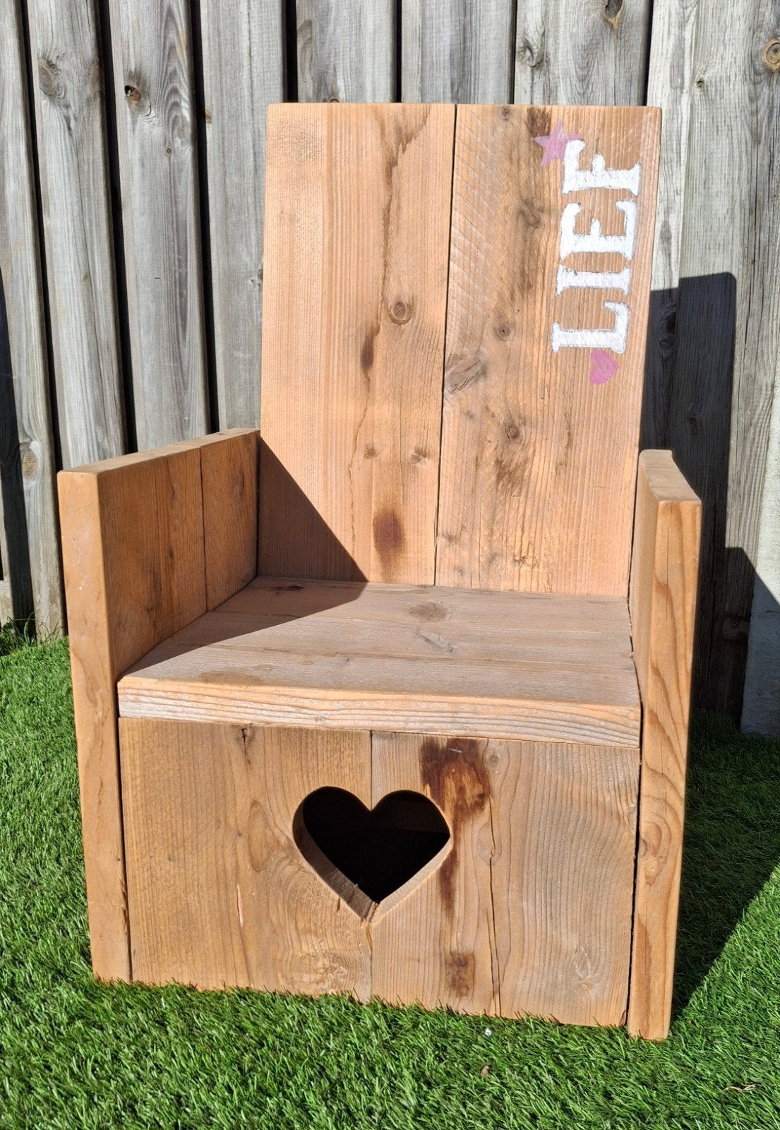 Leuke stoel van steigerhout voor kinderen, Ophalen, Gebruikt, Overige typen